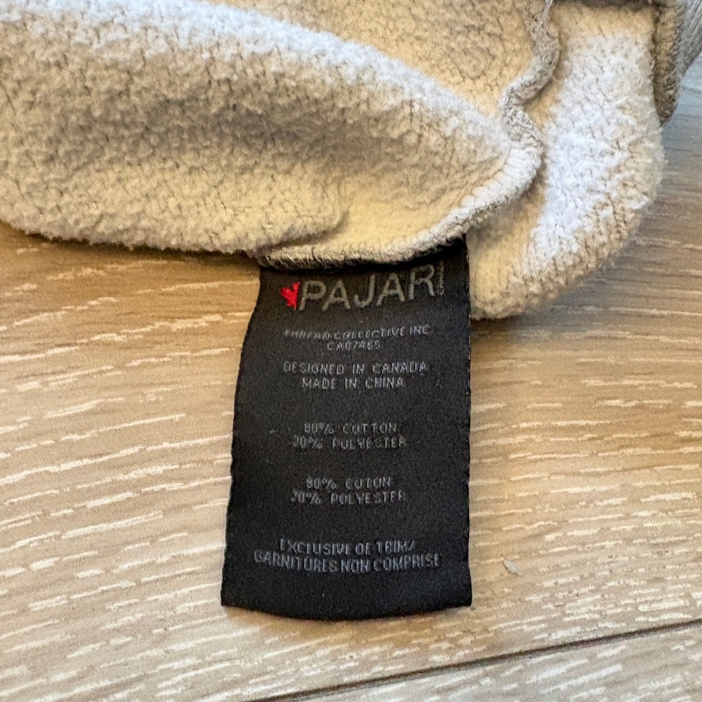 Pajar Gray Crewneck Sweater with Black Logo - Picture 4 of 4
